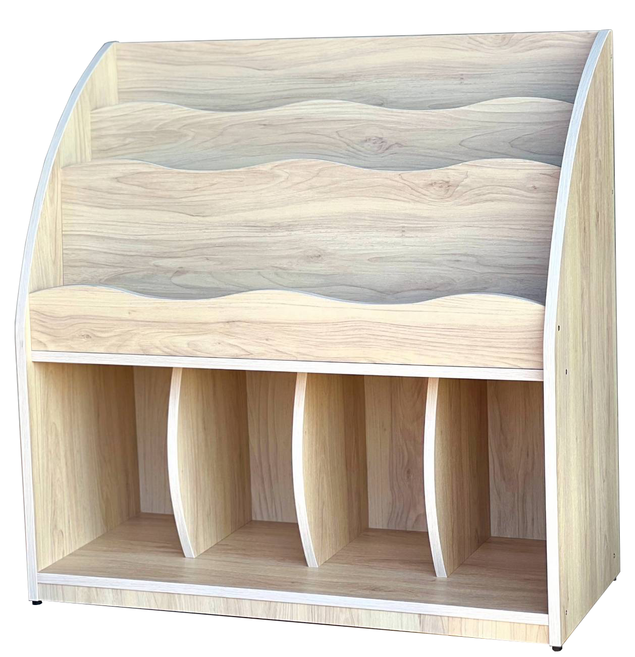 21.1 波浪書櫃(胡桃木)