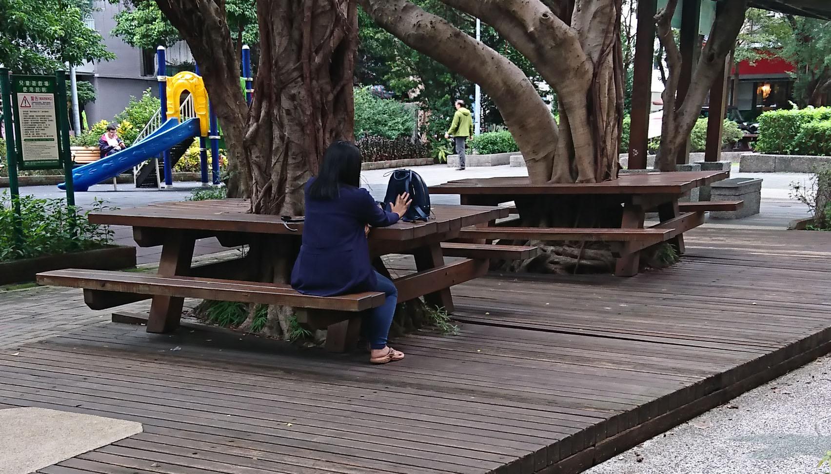 15.6 環樹原木桌椅