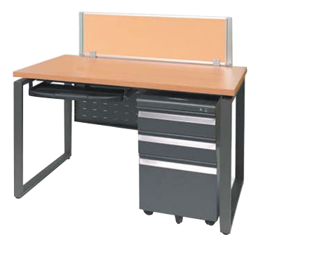 11.1 工業風桌+桌上獨立屏+擋板