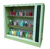 19.1塑鋼牙刷茶杯櫃(紗網拉門)