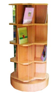 1.4 四層六面旋轉書櫃A.B